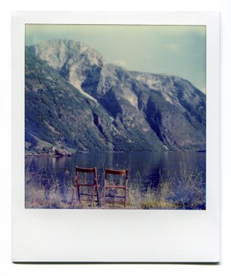 Naeroyfjorden, Norway. Polaroid by Florent Dudognon