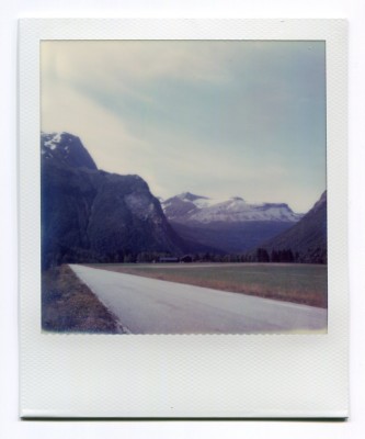 Valldøla valley, Norway. Polaroid by Florent Dudognon