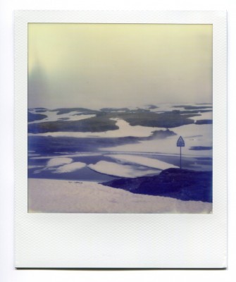 Frozen Lake, Norway. Polaroid by Florent Dudognon