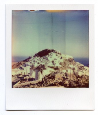 Chora, Serifos, Greece. Polaroid of Florent Dudognon