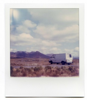 Connemara road, Ireland. Polaroid by Florent Dudognon