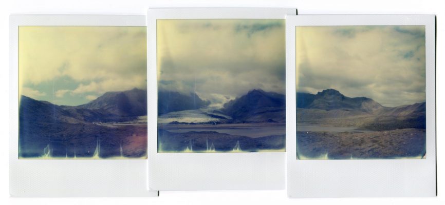 Kviarjokull, Iceland. Polaroids by Florent Dudognon