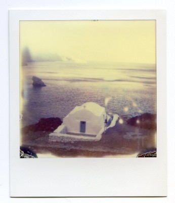 Le Grand Bleu. Amorgos, Greece. Polaroid of Florent Dudognon