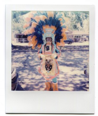 Big Queen Tonya of the Wild Tchoupitoulas. Polaroid by Florent Dudognon