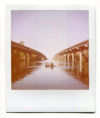 Atchafalaya basin, Louisiana. Polaroid by Florent Dudognon