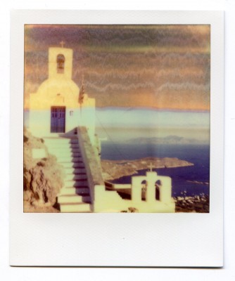 Stairway, Greece. Polaroid of Florent Dudognon