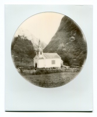 Naeroy, Bakka church, Norway. Polaroid by Florent Dudognon