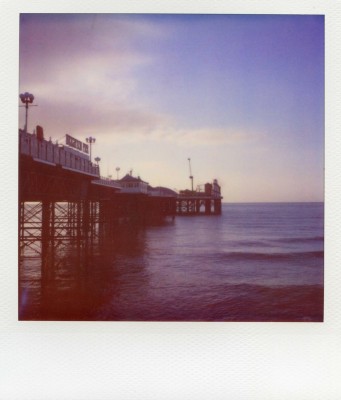 Brighton pier, England. Polaroid by Florent Dudognon