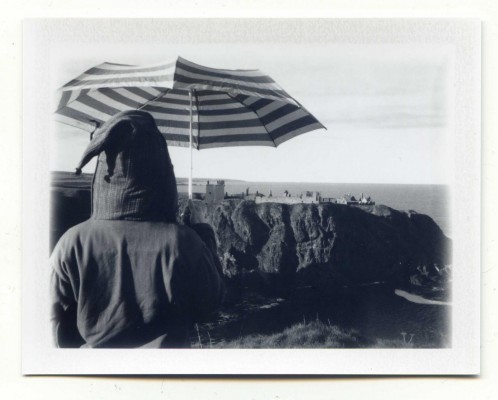 Dunnottar castle, Scotland. Fuji Instant film by Florent Dudognon