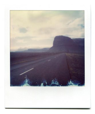 Lomagnupur, Iceland. Polaroid by Florent Dudognon