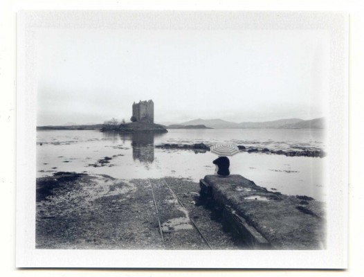 Sea view, Scotland. Fuji Instant film by Florent Dudognon