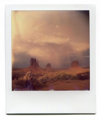 Storm in Monument Valley, USA. Polaroid by Florent Dudognon