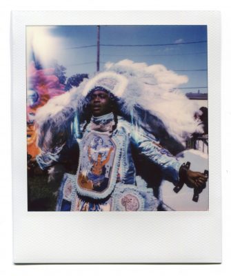 Black Masking Indian at Westbank Super Sunday 2019. Polaroid by Florent Dudognon