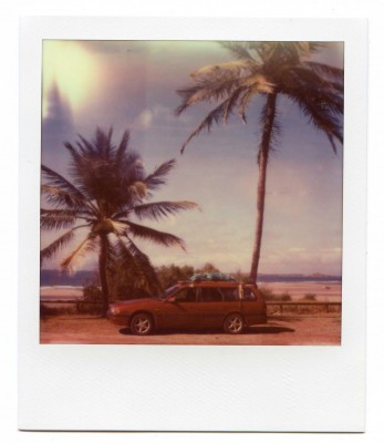 On the road, Australia. Polaroid by Florent Dudognon