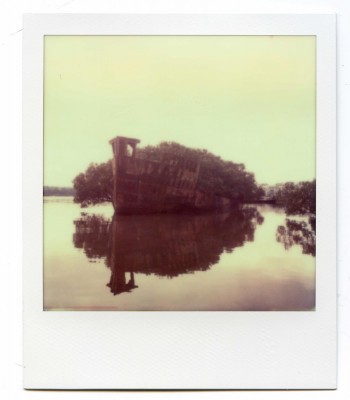 Homebush bay wreck, Australia. Polaroid by Florent Dudognon